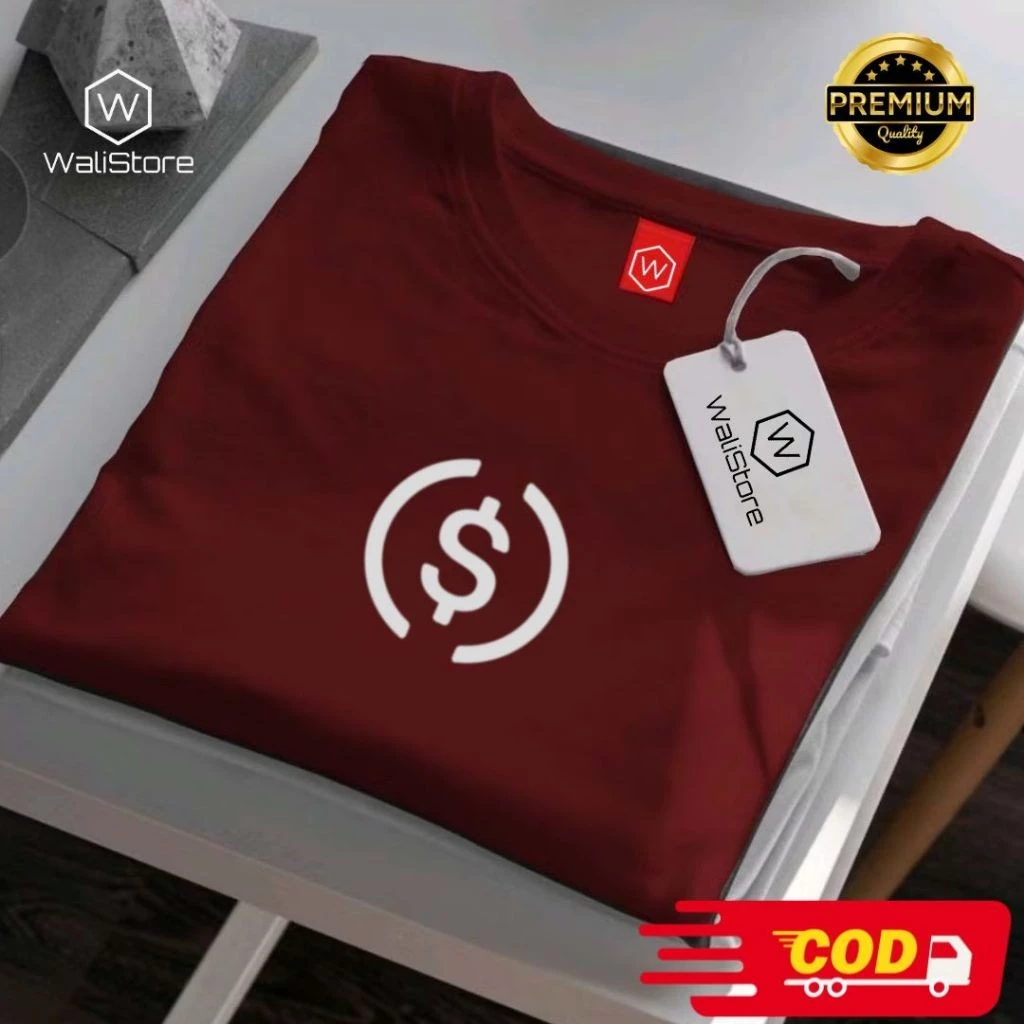Distro Trader Crypto USD Cotton 20S T-Shirt - Super Comfort & Soft Unisex Original Premium Quality ล