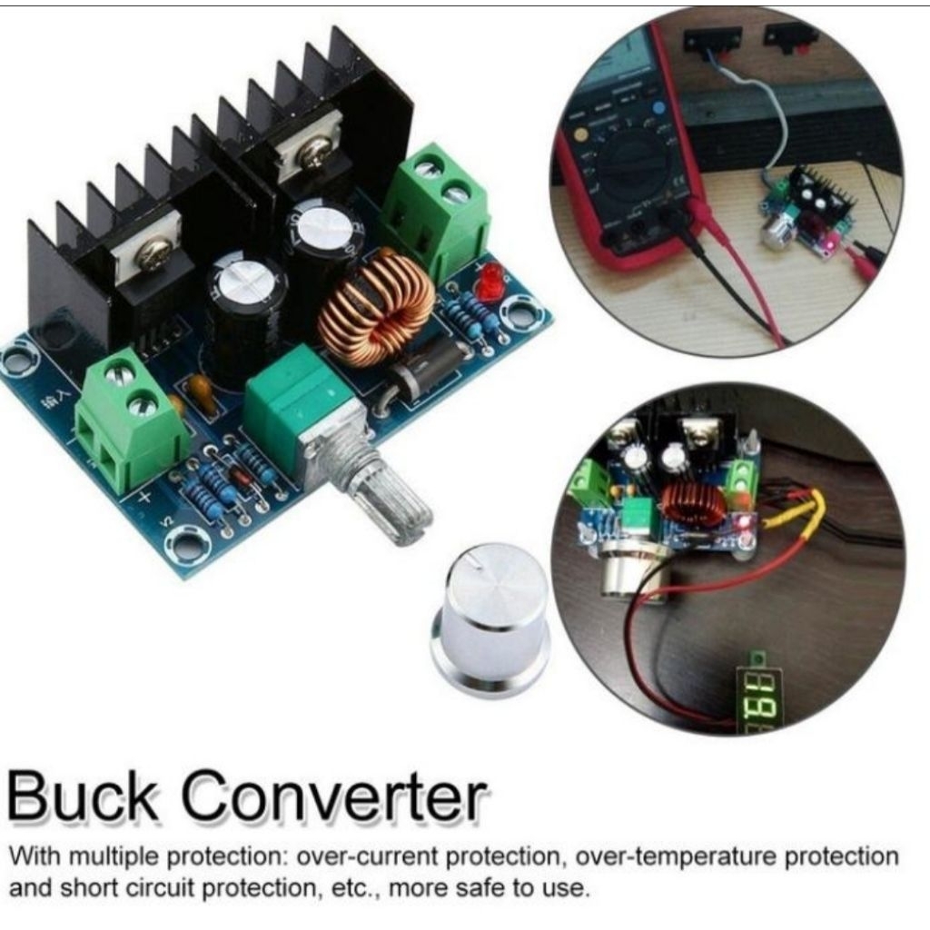 ขั้นตอนลง 8A XL4016 200W XH-M401 DC-DC 4-40V ถึง 1.25-36V STEP DOWN REGULATOR