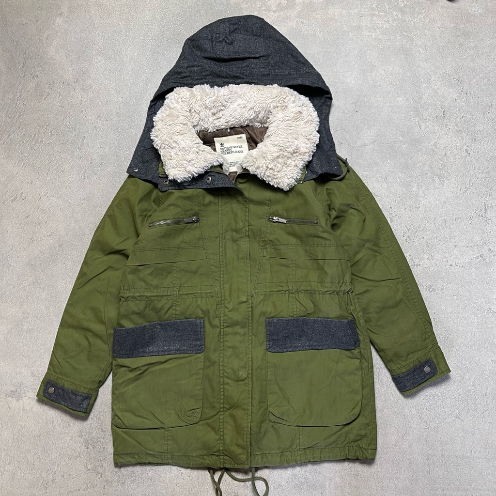 เสื้อแจ็คเก็ตกันหนาว TBJ Nearby Army Parka ไซส์ S
