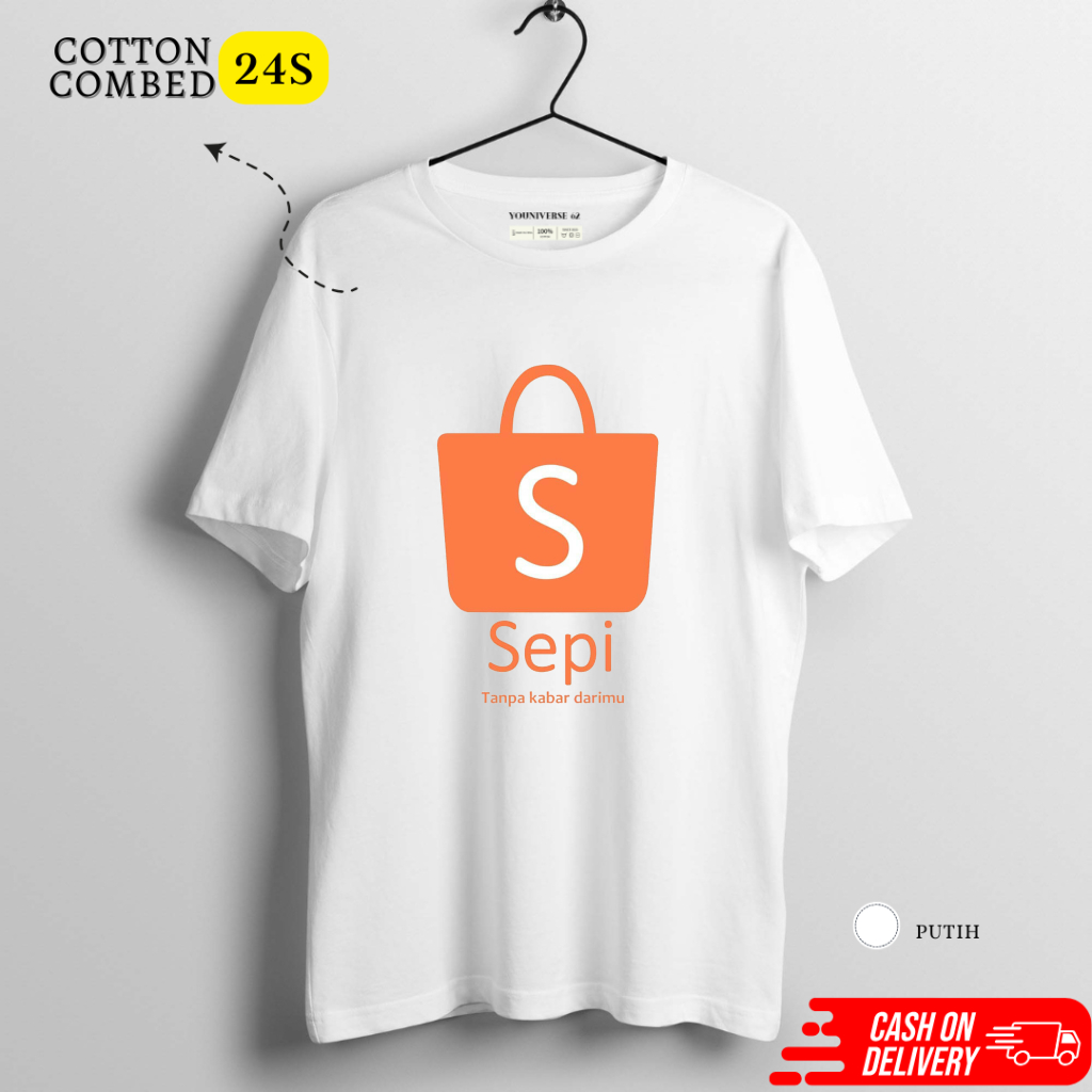 Shopee LOGO PLAY T-SHIRTS CUTE LOGO / เสื้อยืด Plestan ตลกมีโลโก้ Shopee