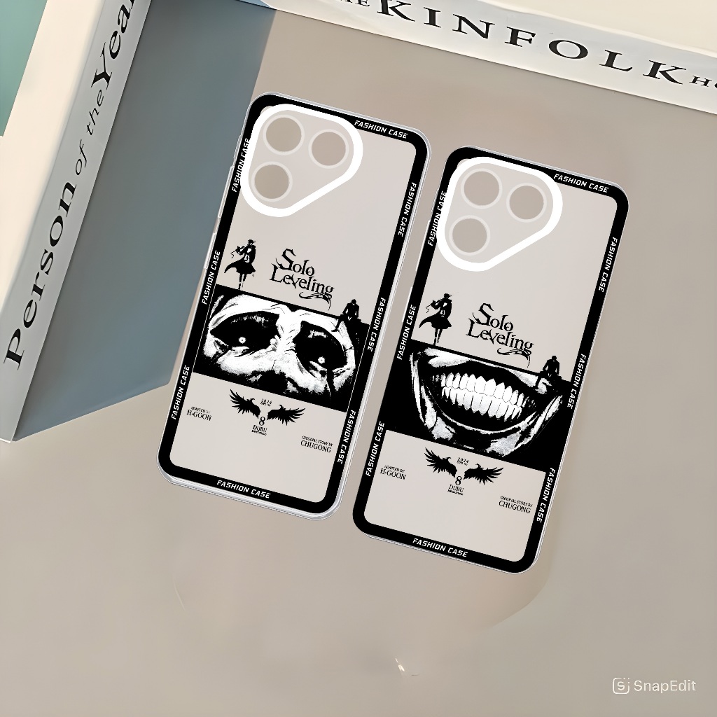 โปร่งใสใส SOftcase สําหรับ POVA 7 / 6 / 6 PRO / 5 / 5 PRO ล่าสุด 2025 กล้องซิลิคอน DY 2913