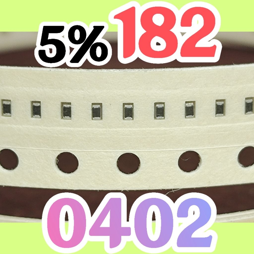 10 ชิ้นตัวต้านทานชิป smd 182 1K8 5% ขนาด 0402 1005 1.8Kohm 1.8K โอห์ม 1.8 Kohm 1.8K โอห์ม 1.8 Kohm