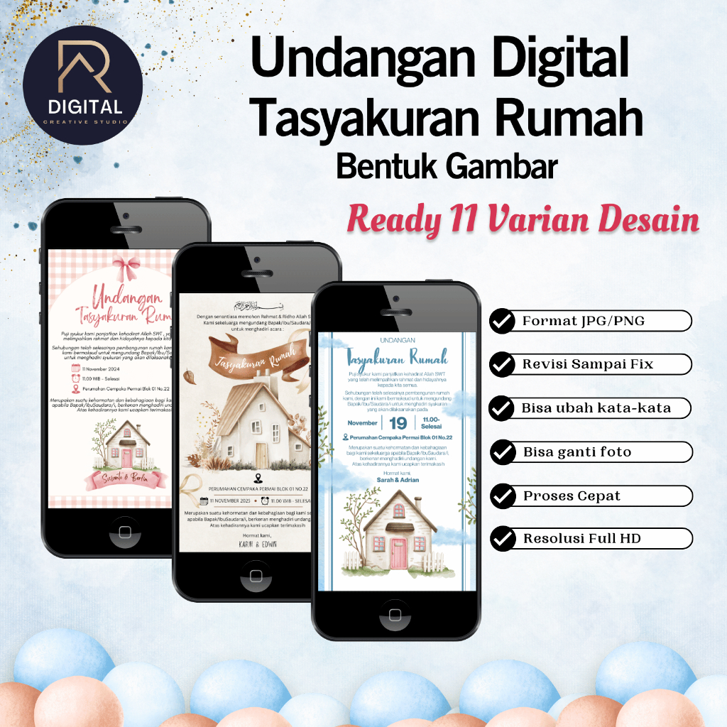 คําเชิญดิจิตอลสําหรับบ้านวันขอบคุณพระเจ้าในรูปร่างภาพ/JPG/PNG