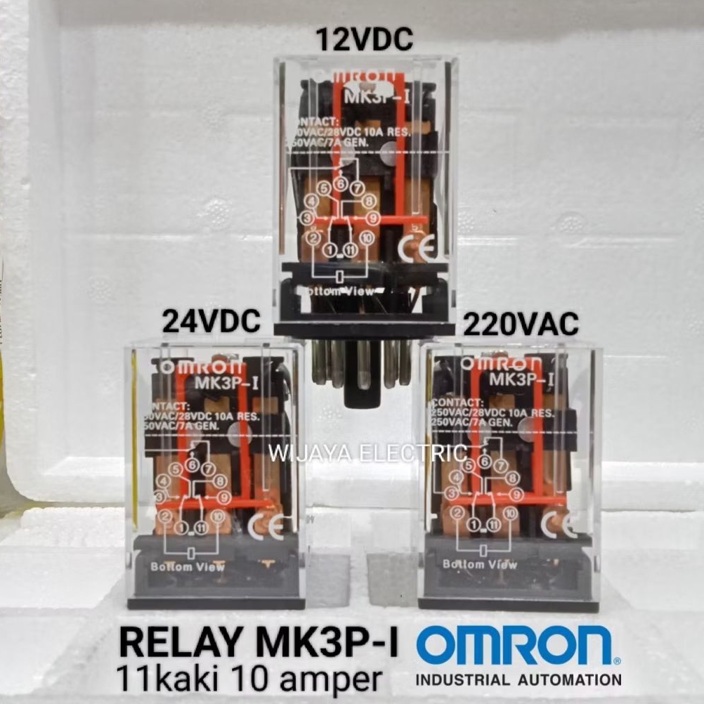 รีเลย์ Omron mk3 mk3p mk3p-i 12vdc 12v 11pin 10a