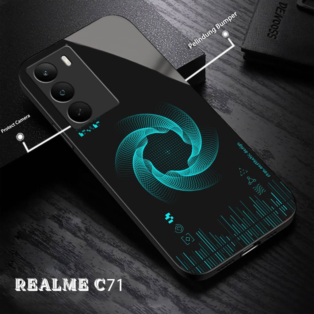ล่าสุดRealme C71 Glass Softcase 2025 ปลอกโทรศัพท์มือถือ-Realme C71 2025 ตัวป้องกันโทรศัพท์มือถือล่าส