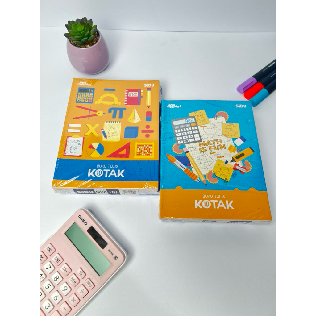 (10 ชิ้น) Sidu Student Notebook Medium Box Sq10 บรรจุ 38 แผ่น