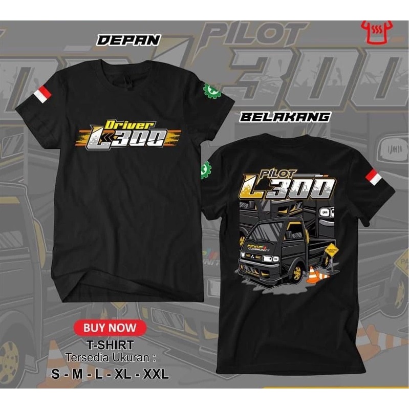 PILOT DRIVER L300 เสื้อยืด PILOT DRIVER L300 DISTRO เสื้อยืดสําหรับผู้ชายและผู้หญิง