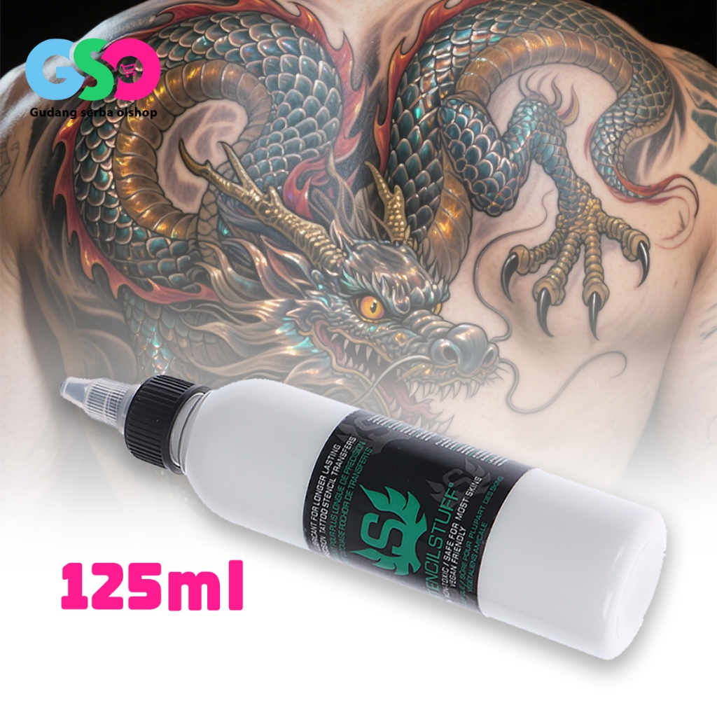 Stencil Stuff Tattoo 125ml คาร์บอนความร้อน Tattoo Stencil Transfer กาวสําหรับวาดผิว