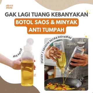 BOTOL MINYAK SAUS KECAP ANTI TUMPAH / BOTOL FLIPTOP MULTIFUNGSI / BOTOL PLASTIK TEBAL ANTI TUMPAH