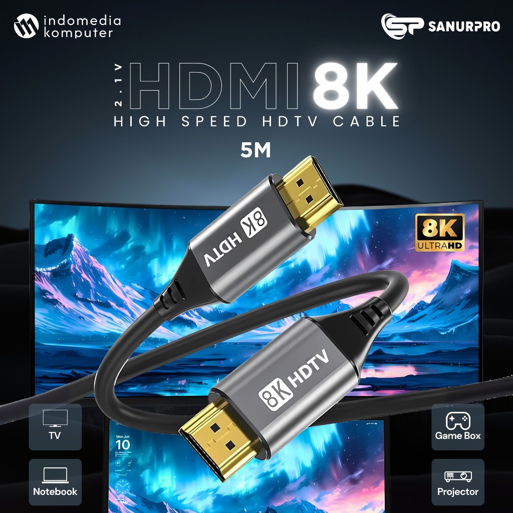 สาย HDMI 2.1V 8K 5M HDMI 2.1V 8K 5M สายสาย HDMI 5M 2.1V 8K