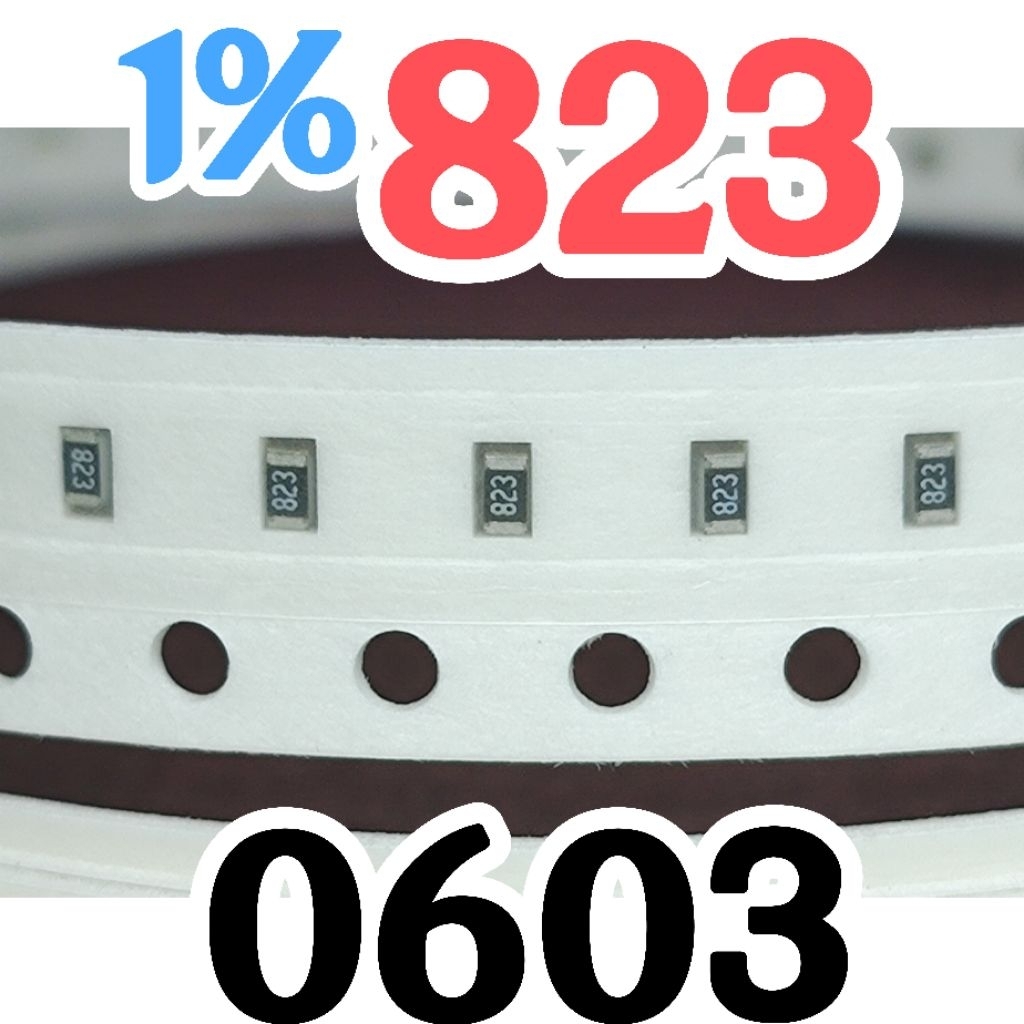10 ชิ้น ตัวต้านทานชิป smd 8202 82K0 1% ขนาด 1608 0603 82Kohm 82K โอห์ม 82 Kohm
