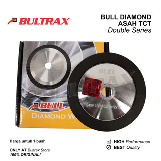 BULL Diamond Wheel Asah TCT DOUBLE Grid 240 2 sisi Kuning 4 inch 5 inch 6 inch