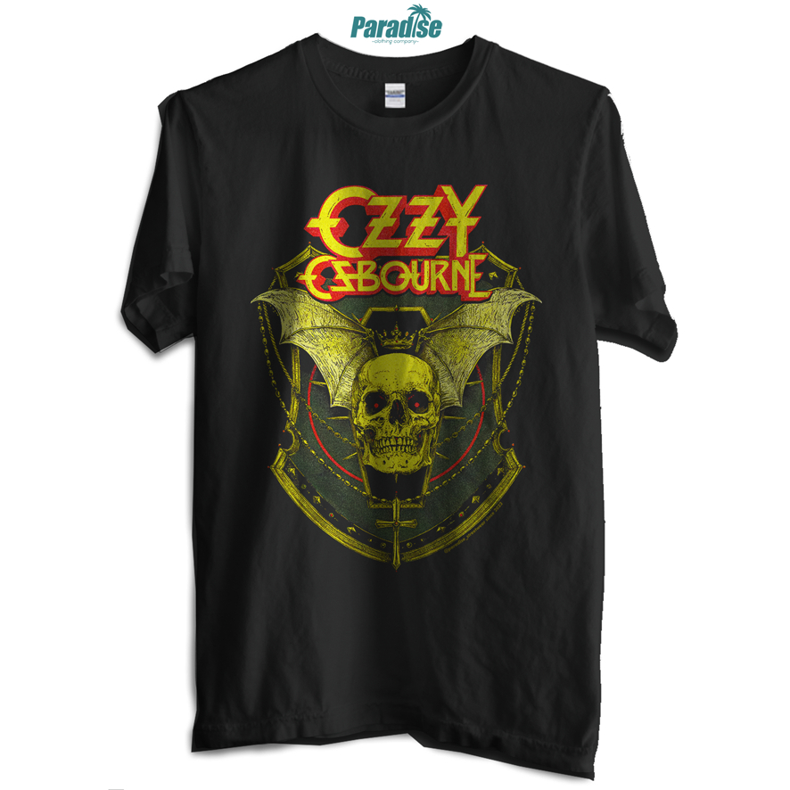 เสื้อยืดวง Sabbath Black PARADISE - Ozzy Osbourne Crowned Skull