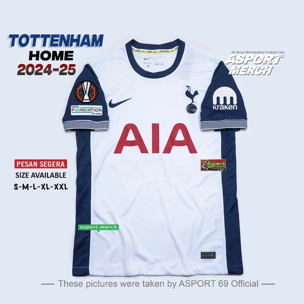 TOTTENHAM HOME FOOTBALL JERSEY 2024 2025 SPURS CLOTHES