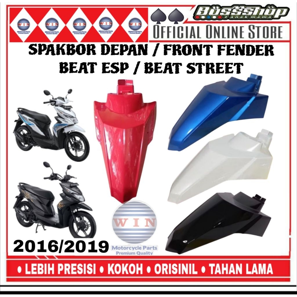 WIN - บังโคลนหน้า HONDA Beat ESP K81 บังโคลนหน้า BeAT STREET 2016-2019