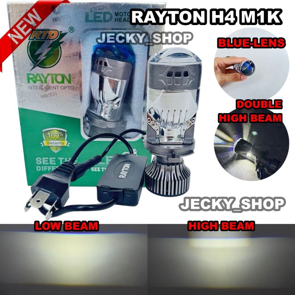 CAHAYA Rayton M1K 50 วัตต์มินิโปรเจคเตอร์ไฟหน้าBilded Flat Double High Beam