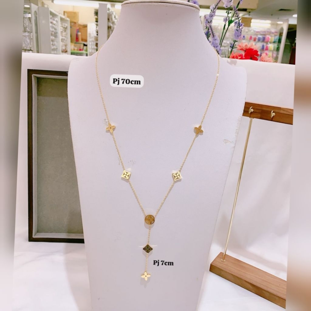 คุณภาพระดับพรีเมียม สร้อยคอไทเทเนียมแท้ป้องกันสนิมป้องกันภูมิแพ้สแตนเลสเดิม GTT020