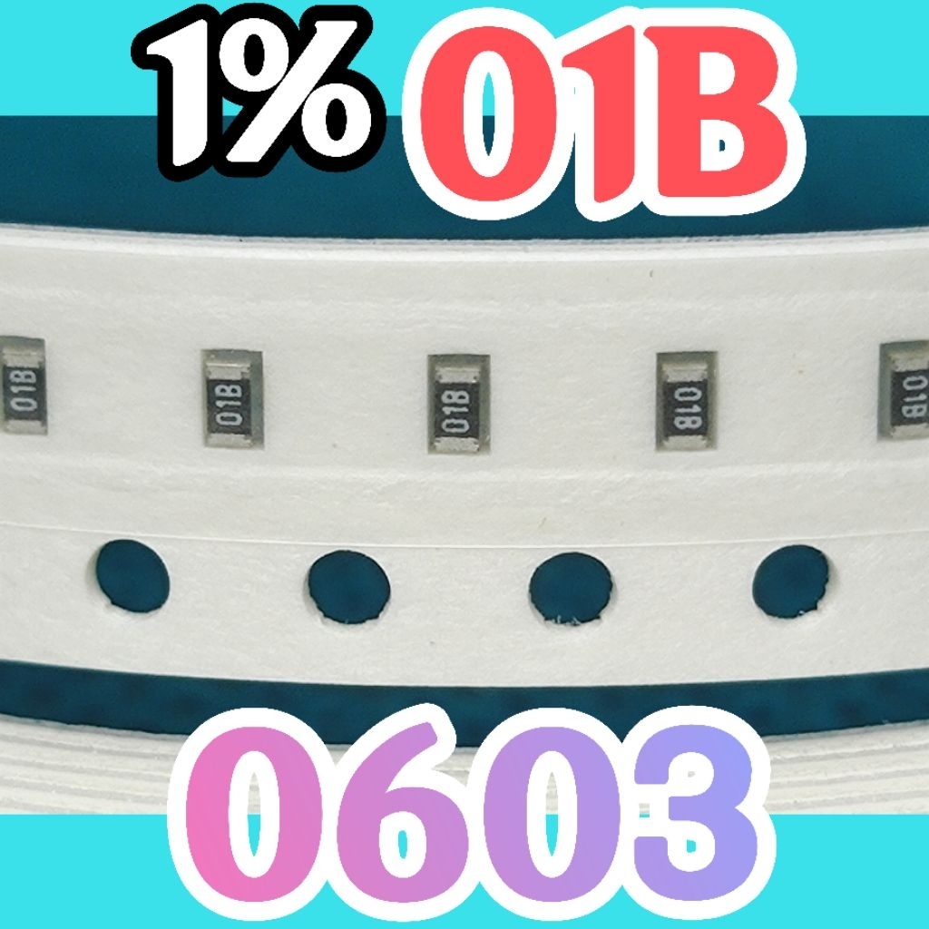 10 ชิ้นตัวต้านทานชิป smd 01B 1001 1K00 102 1% ขนาด 0603 1608 1Kohm 1K โอห์ม