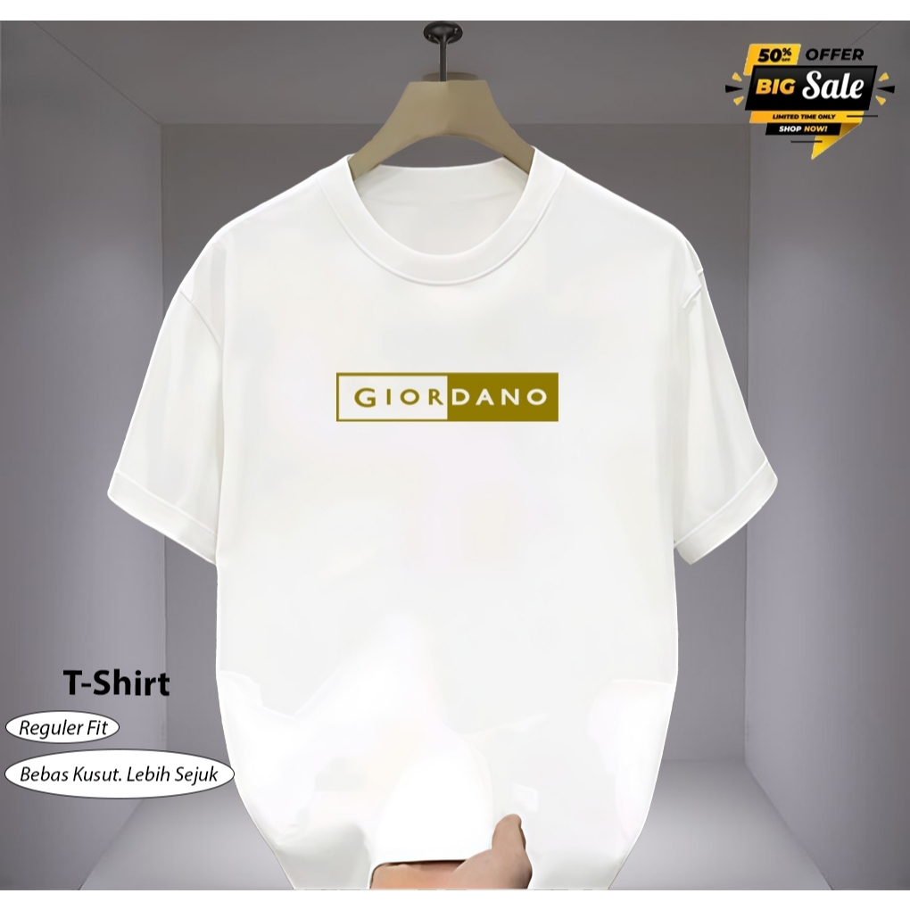 GG Block Gold Motif Short T-shirt Mens Womens Top T-shirt