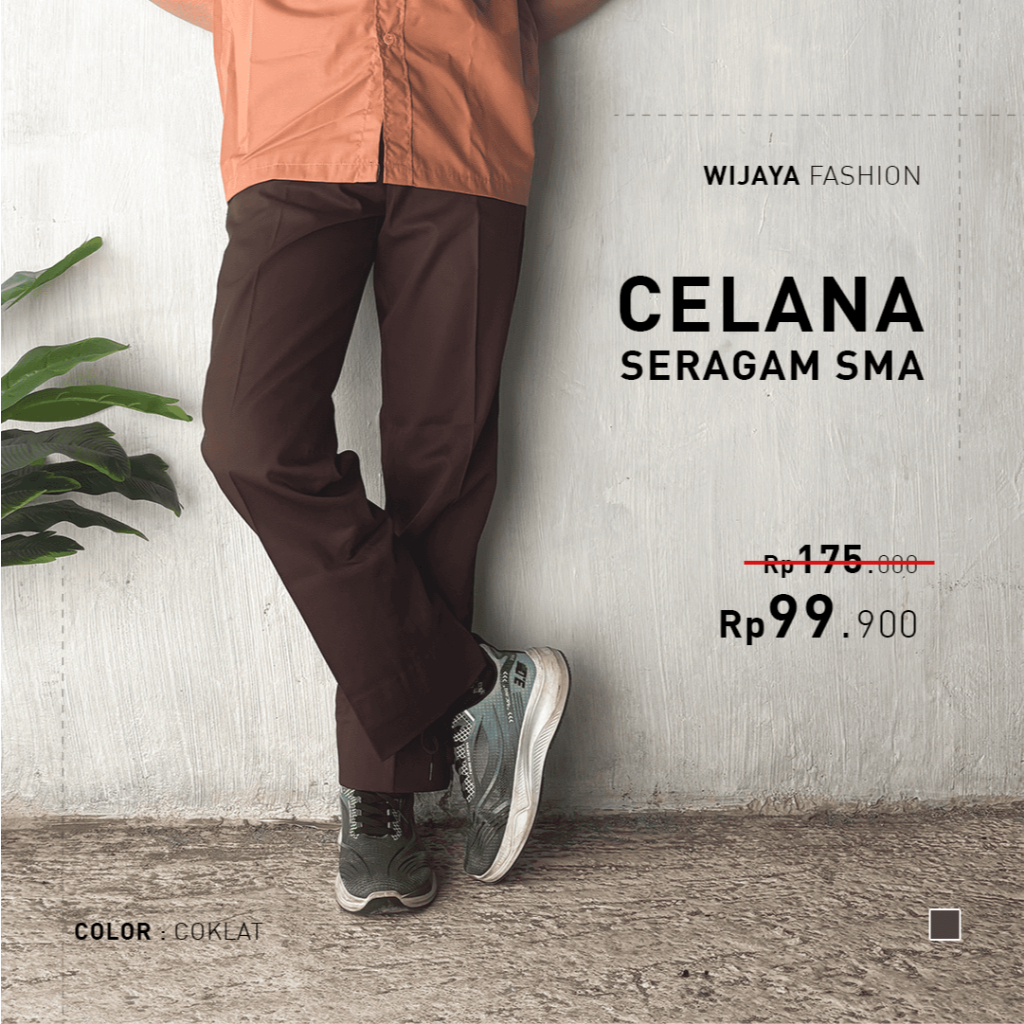 [EIGHTSIXTY] SCHOOL PANTS สําหรับ JUNIOR HIGH SCHOOL/SECURITY | กางเกงลูกเสือ | กางเกง SCHOOL LONG