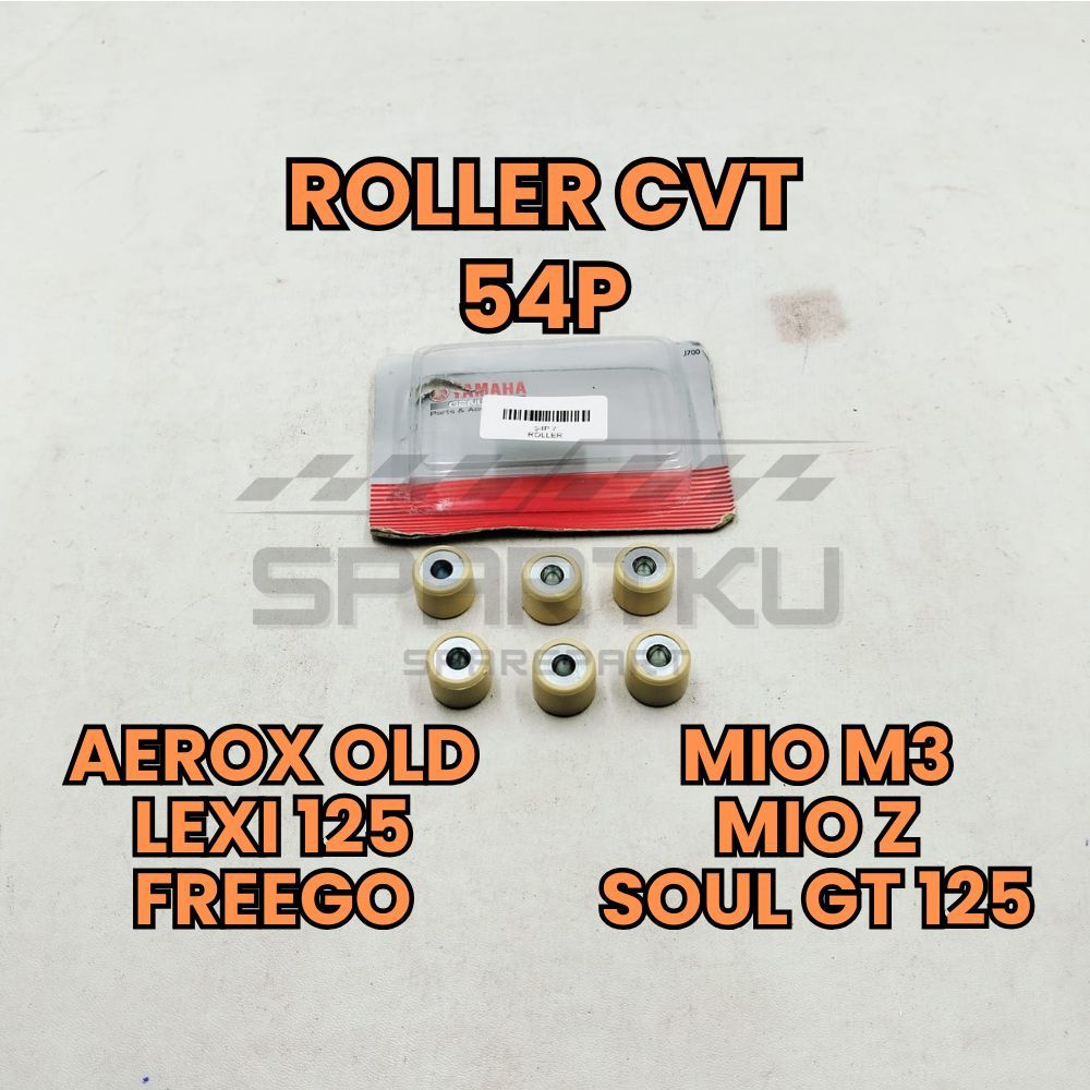 [54P] ROLLER CVT/ROLLER WEIGHT SET ORIGINAL YAMAHA AEROX OLD LEXI 125 FREEGO MIO M3 MIO Z SOUL GT 12