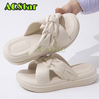 AGStar 2025 Sandal Wanita Elegan Sendal Slop Tali Silang Slip On Model EVA Flat Sandals Sandal