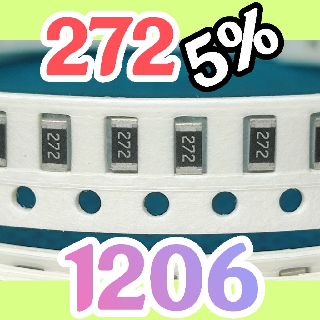 10 ชิ้น ตัวต้านทานชิป smd 272 2K7 5% ขนาด 1206 3216 2.7Kohm 2.7K โอห์ม 2.7K โอห์ม 2.7Kohm โอห์ม 2.7K