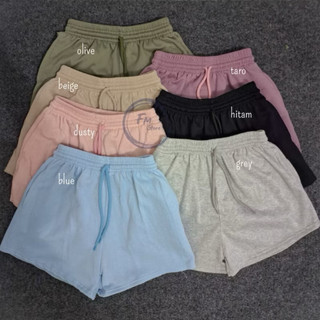 PAKET 5 PCS Celana Pendek Hotspants premium sweatshort wanita santai Fleece Lembut Tebal/ Hotspant Uniseks