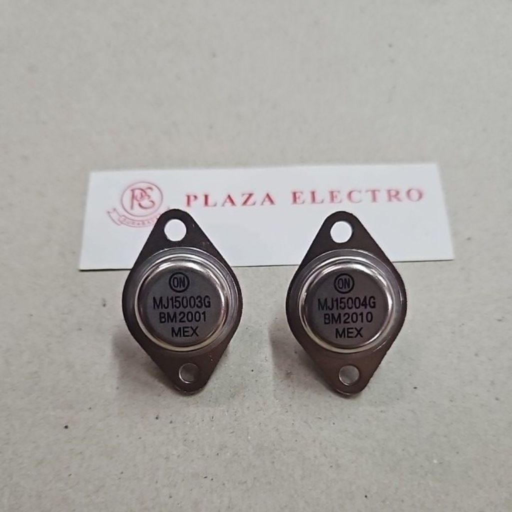 TRANSISTOR JENGKOL MEXICO MJ 15003 G & MJ 15004 G SET ORIGINAL MJ15003 MJ15004