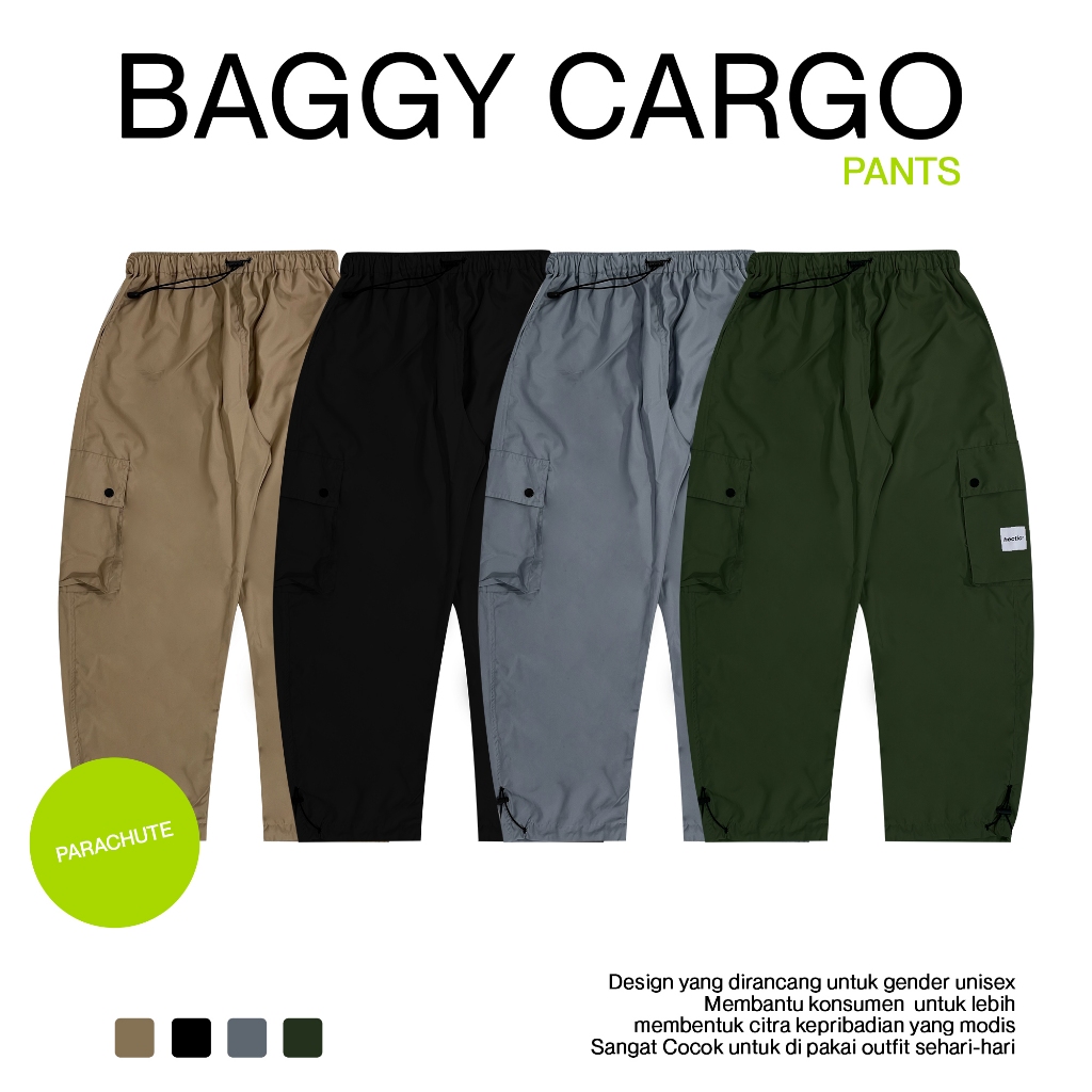 กางเกงคาร์โก้ Baggy - ร่มชูชีพ - Series - HECTIC