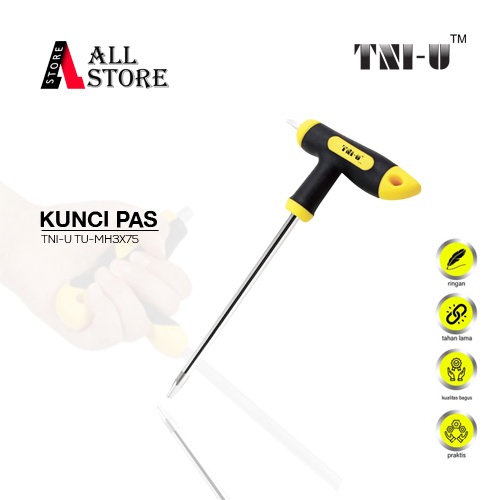 TNI-U TU-MH3X75 T10 T10 T-HANDLE WRENCHES – ORIGINAL TORX STAR WRENCHES สําหรับ SERVICE / WORKSHOP