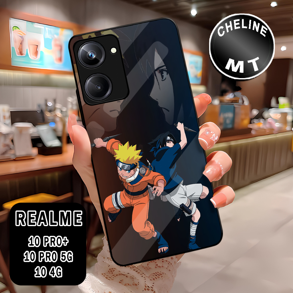 ( WX 2 ) glossy softcase สําหรับ Realme 10 Pro Realme 10 4G l อะนิเมะ motif ปลอก l บทคัดย่อ l น่ารัก
