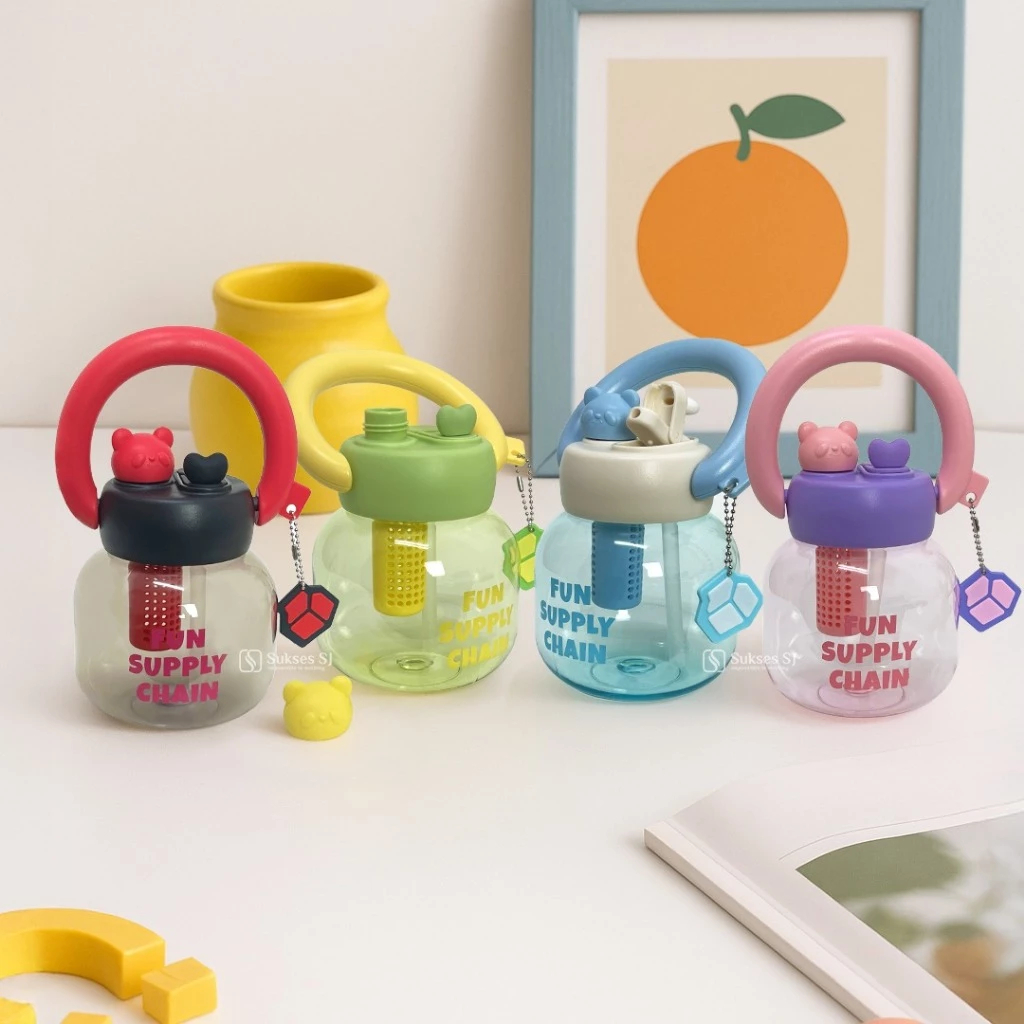 7918 BOTTLE FASHION CLIP SPORT DRINKING WATER BOTTLE 600 ML 7918 BPA FREE NEW