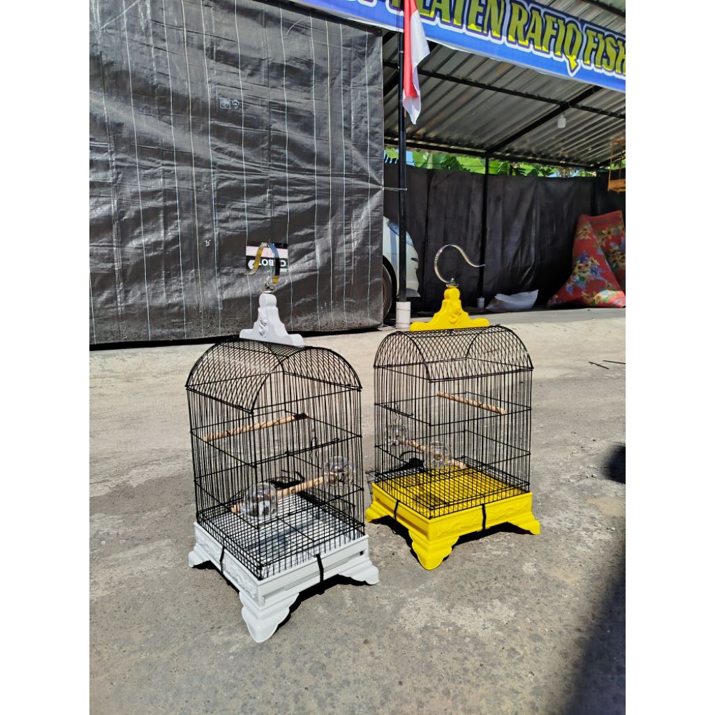 Ciblek Canary Glatik Bird Cage Fullset Dragon Cared Tebok MYBEST