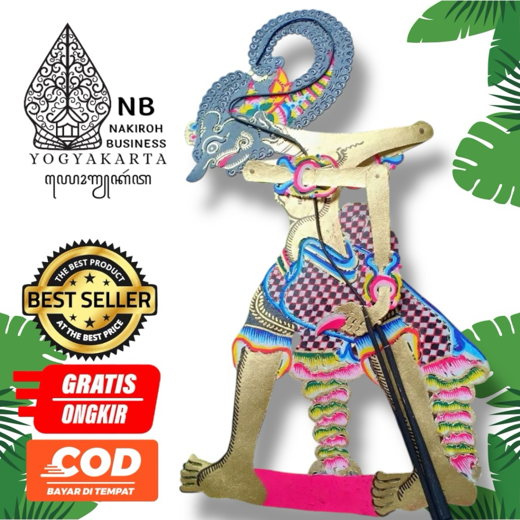 NAKIROHBUSINEESS Werkudara Shadow Puppet / Bima Werkudara Bark Puppet Puppet Puppet Puppet Muppet Mu