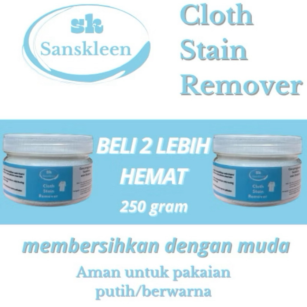BUY 2 MORE SAVE SANSKLEEN SIZE 250GR ขจัดคราบฝังแน่นบนเสื้อผ้า/น้ํายาทําความสะอาดเชื้อราสําหรับเสื้อ