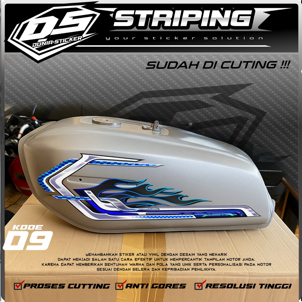 09 สติ๊กเกอร์มอเตอร์ไซค์ GL 100 SIMPLE DESIGN VARIATIONS