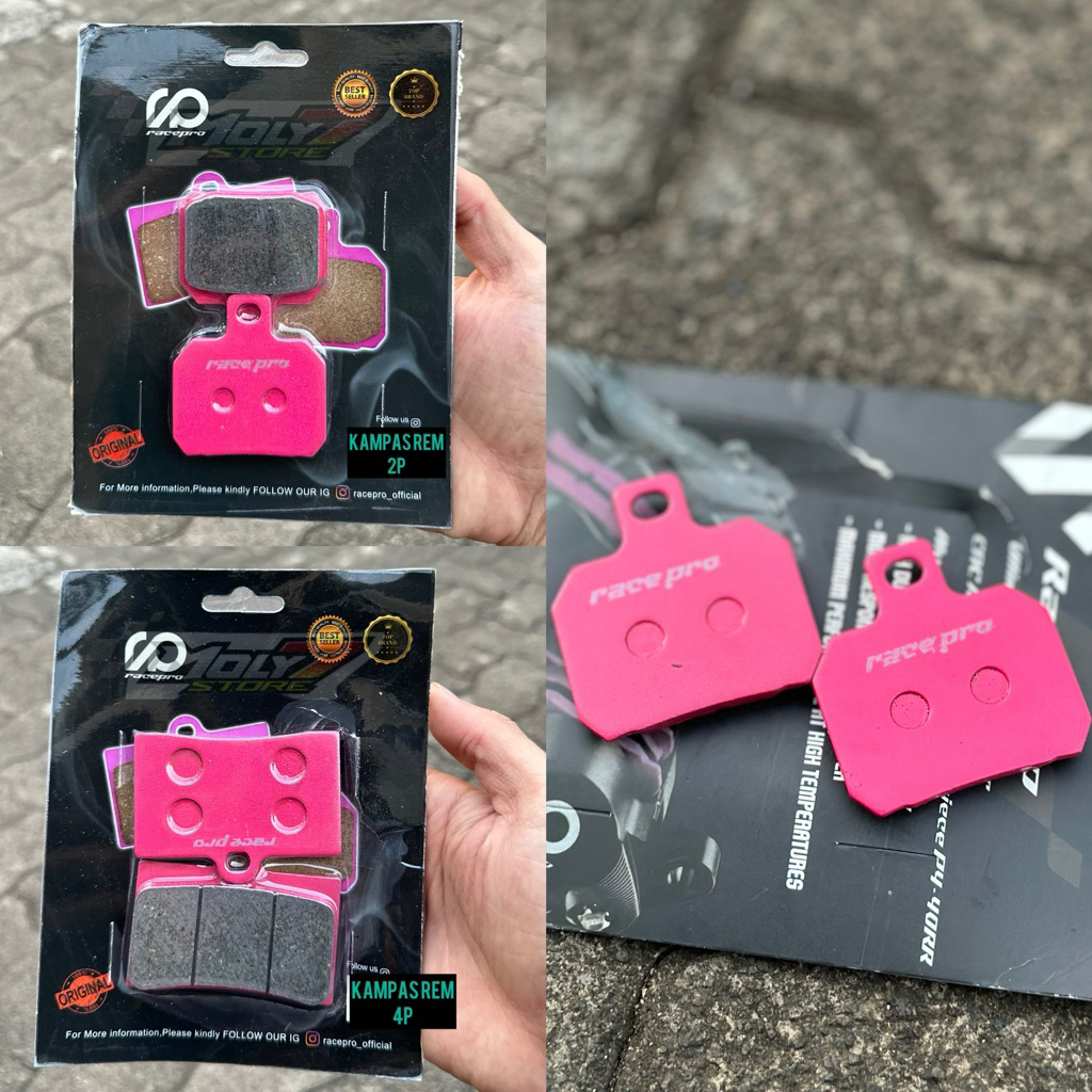 RACEPRO 2P 4P ORIGINAL RACEPRO ผ้าเบรกหน้า