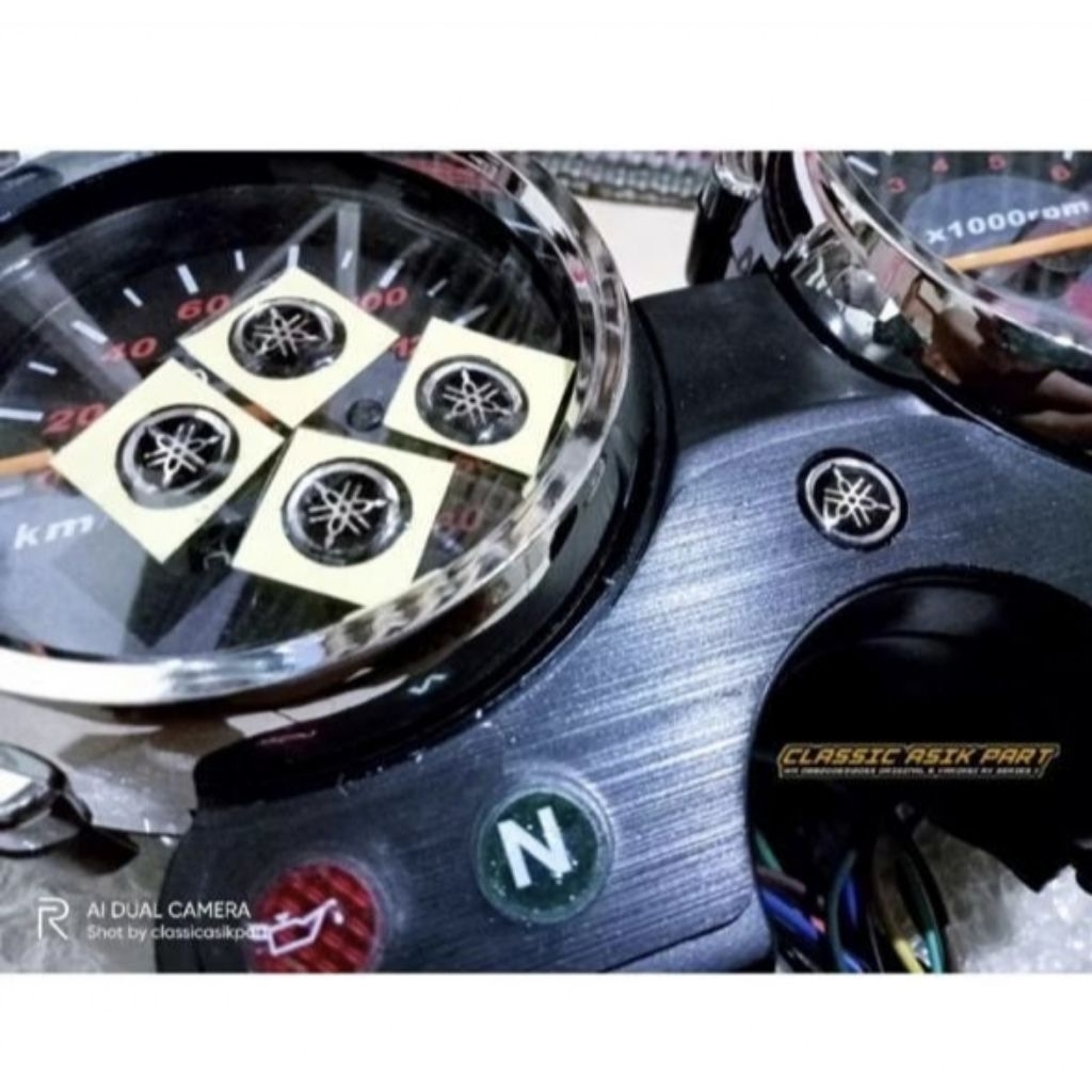 คุณภาพดีที่สุด Yamaha Speedometer Rx-King Rx-K Aerox Yamaha Logo Embossed Emblem