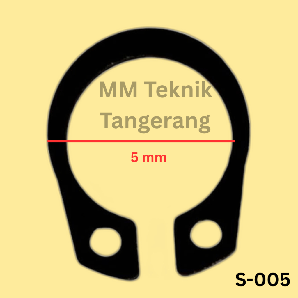 Snapring S5 Snap แหวน Circlip ภายนอกยึดประเภท S 5 ผู้ถือแบริ่ง อะไหล่ S-5 ล็อคคลิป Clamp ปุ่ม