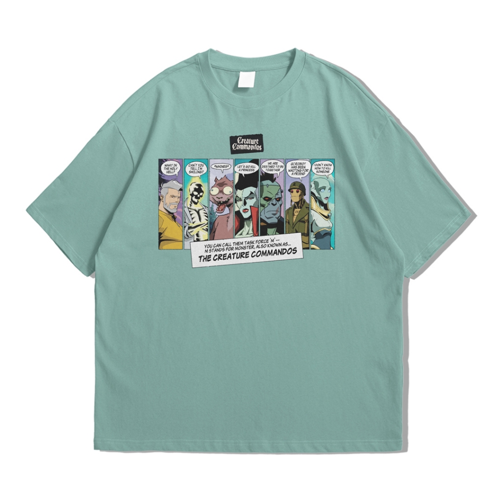 เสื้อยืดโอเวอร์ไซส์ Creature Commandos