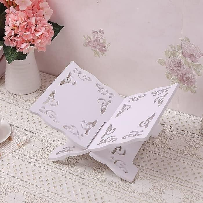 WEST WOOD - Quran Stand - Quran Rack - Quran Reading Place with Batik Motif W652