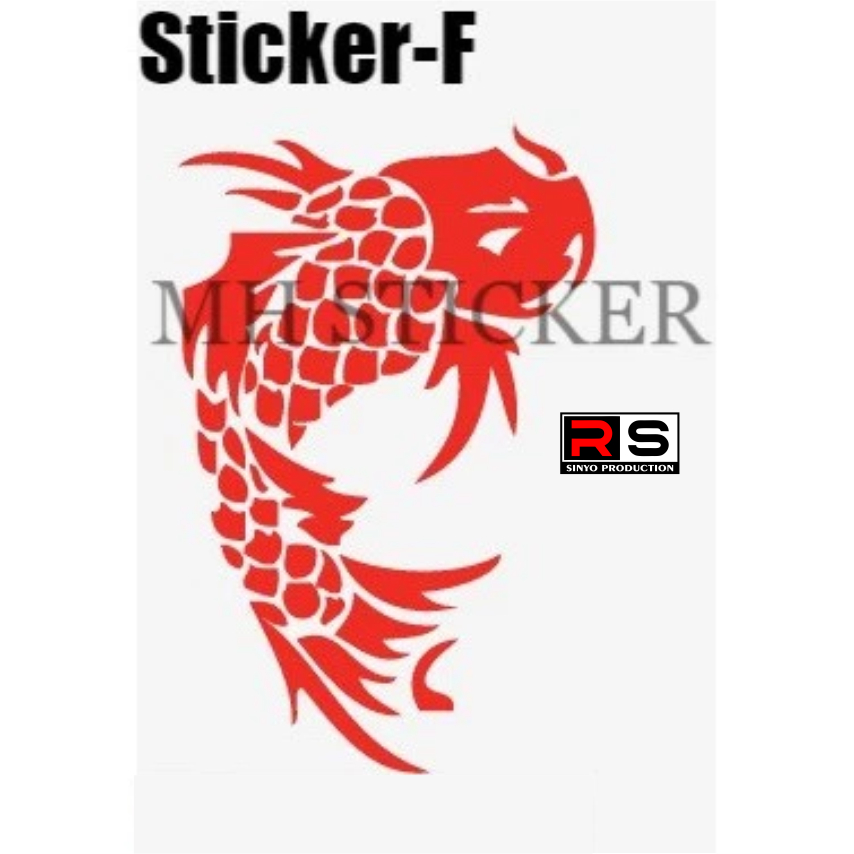 สติ๊กเกอร์ KOI KOI FISH CUTING HOKI STICKER