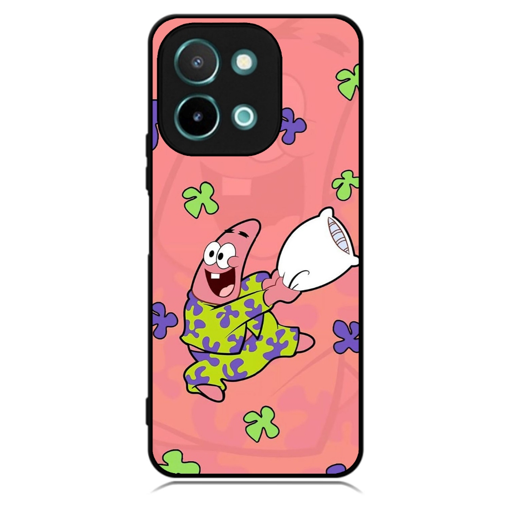 ปลอกเคส Vivo V40 Lite V50 V50 Lite Y18 Y28 Y29 iQoo Z9x ไฮบริดการ์ตูน Patrick Star