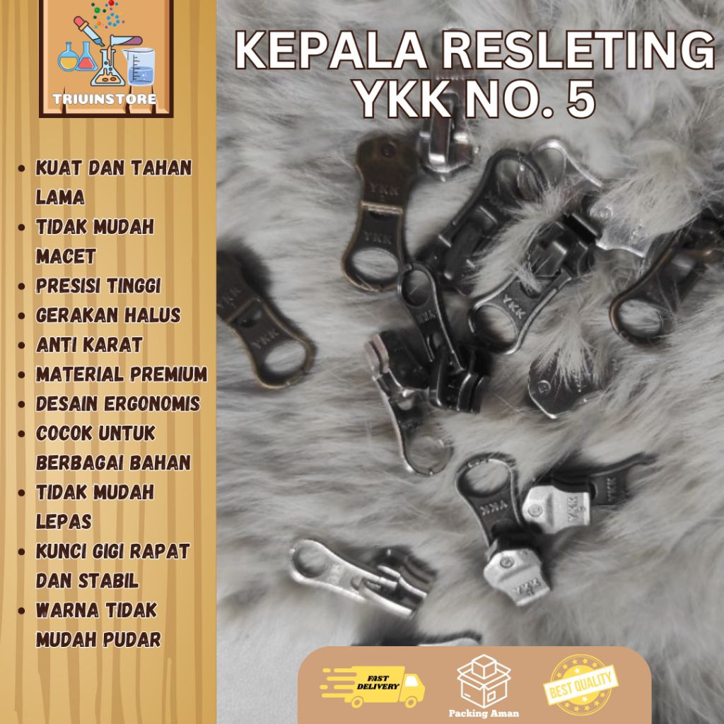 Ykk ZIPPER HEAD No. 5