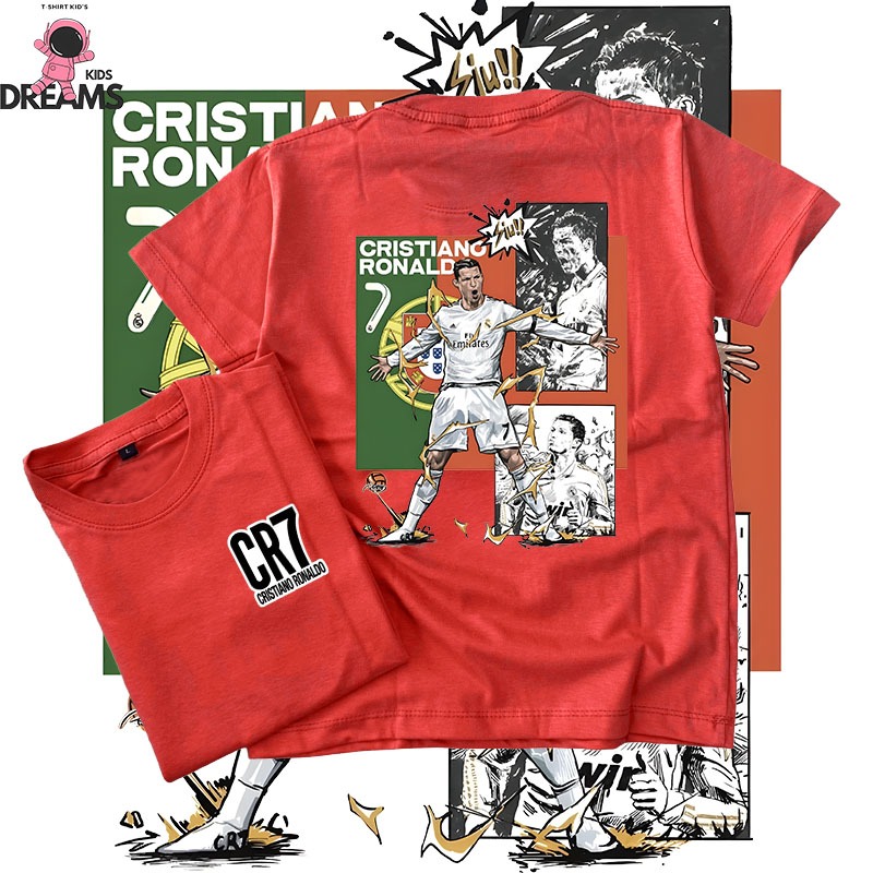 Dreams Kids - เสื้อยืดเด็ก CRISTIANO RONALDO CR7 เสื้อยืดเด็ก CR7 CRISTIANO RONALDO