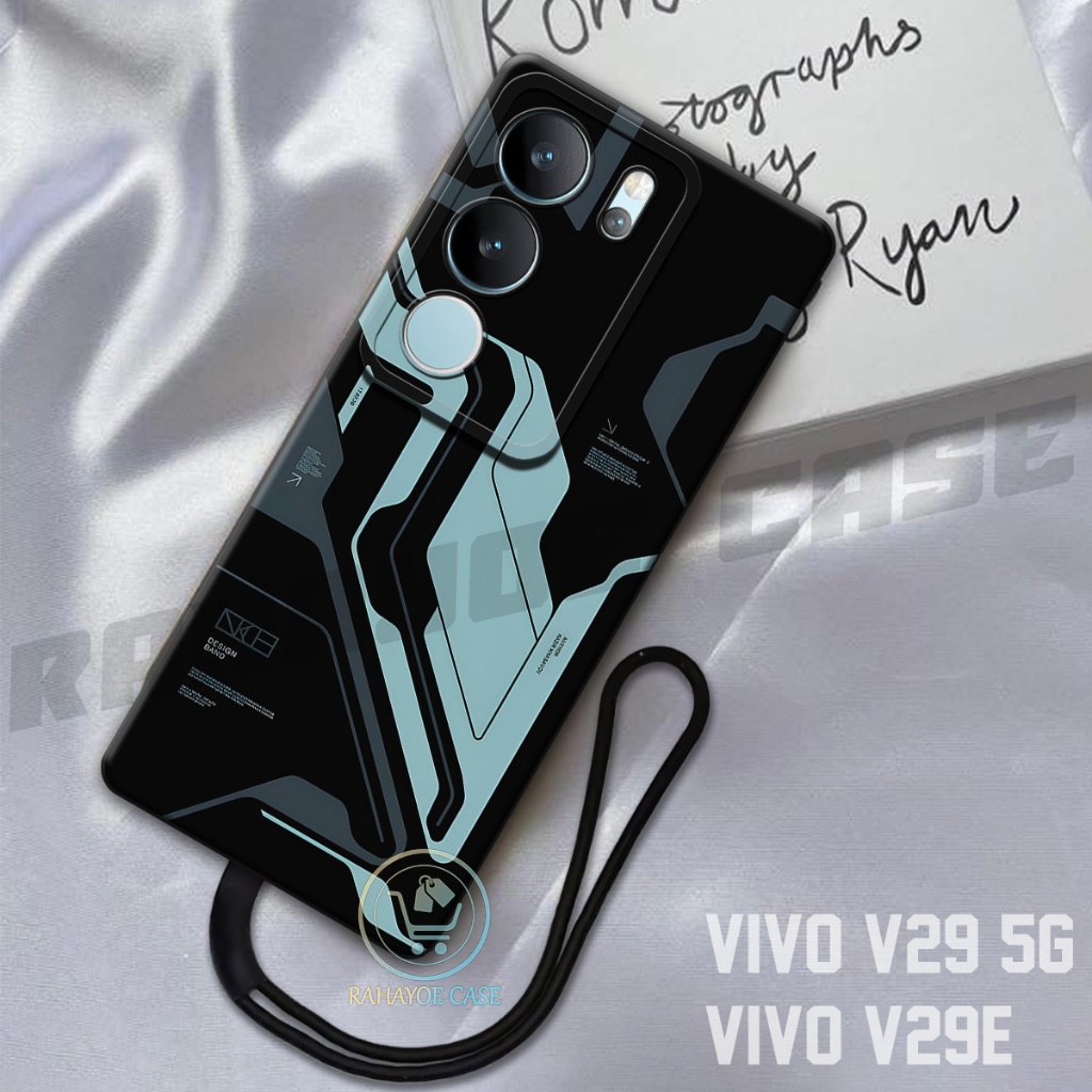 เคส HP RAHAYOE - เคส Vivo V29 5G - เคส Vivo V29E ฟรีสายคล้องโทรศัพท์ - เคสแฟชั่น Softcase Macaron Pr