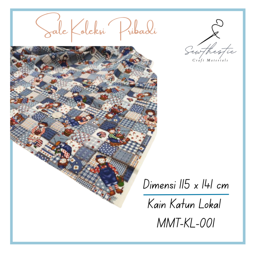 LOKAL KATUN MMT-KL-001 | ผ้าคอตตอนพื้นเมือง | ขนาด 115x141 ซม