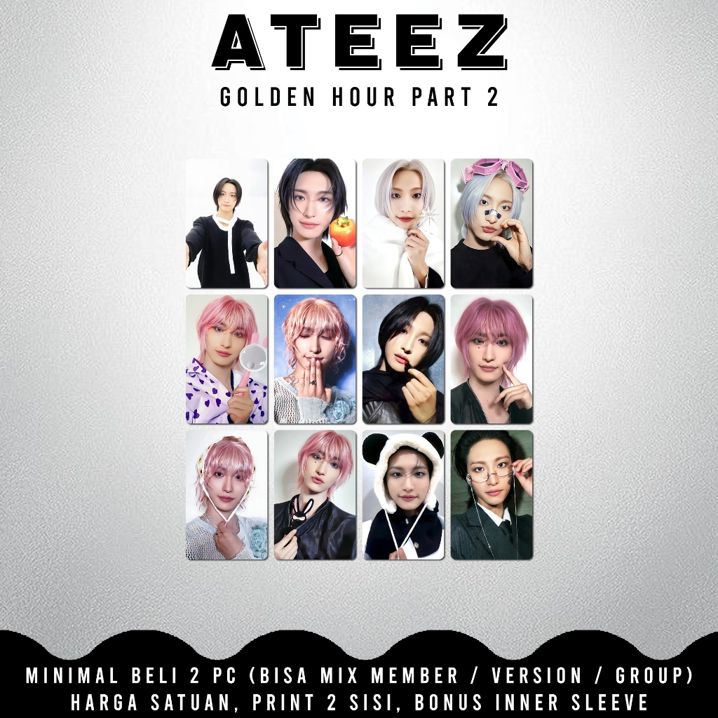 ไม่จํากัดโฟโต้การ์ด ATEEZ GOLDEN HOUR [3]