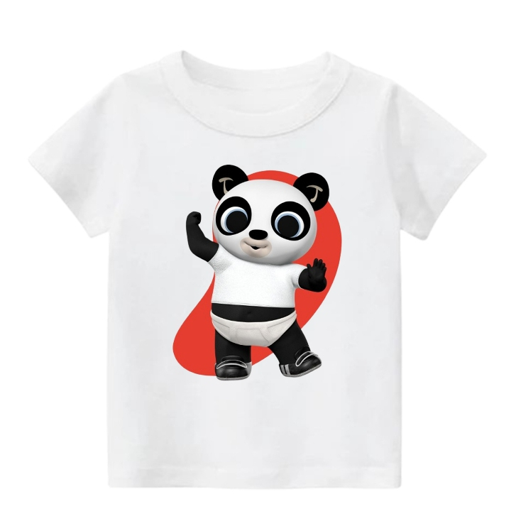 เสื้อยืดเด็ก Bing Panda - เด็กชายและเด็กหญิง Bing Bunny Tops - เสื้อแพนด้าเด็ก - เสื้อผ้าเด็ก Bing